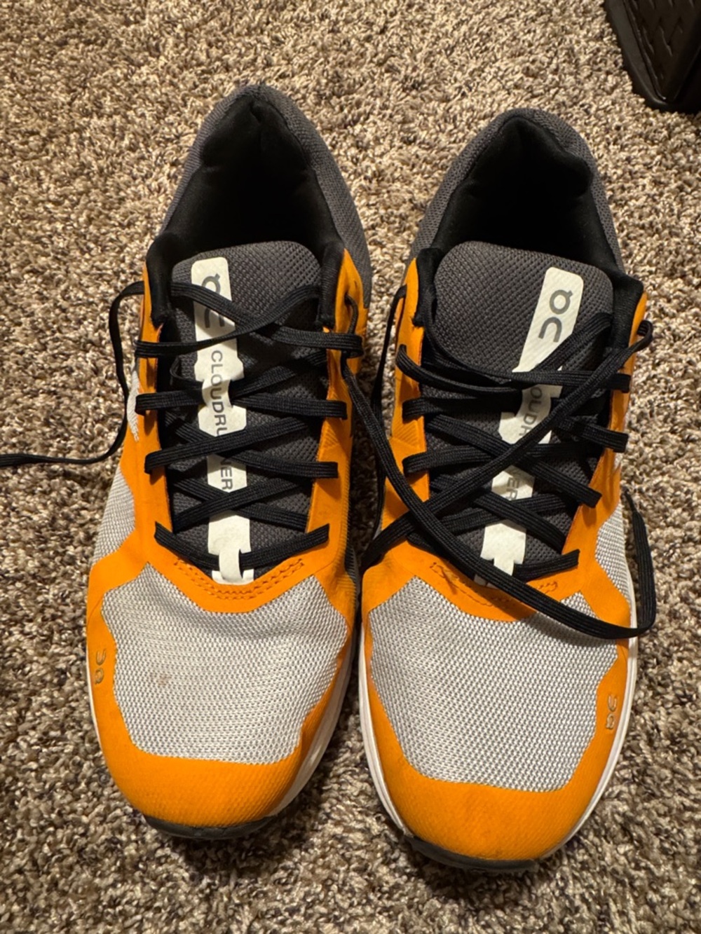 On Running Men's Sneakers in Orange and Gray